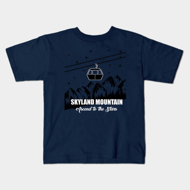 Skyland Mountain, 1 Kids T-Shirt by inkandespresso7